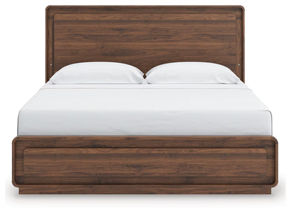 Fortlorn - King Panel Bed - Walnut Brown