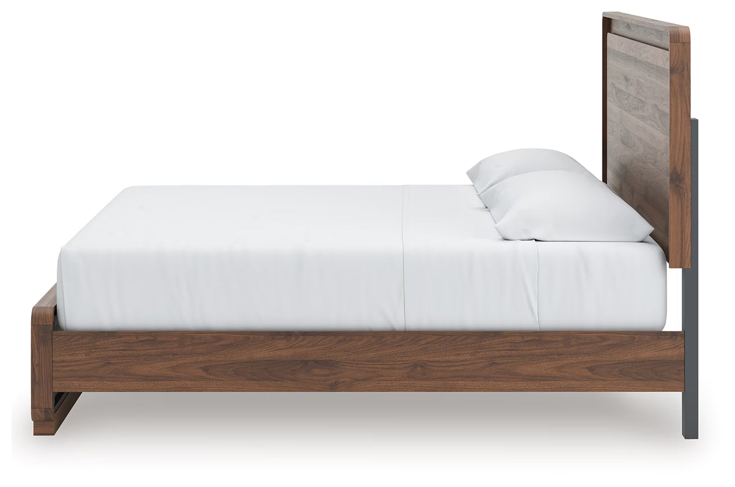Fortlorn - King Panel Bed - Walnut Brown