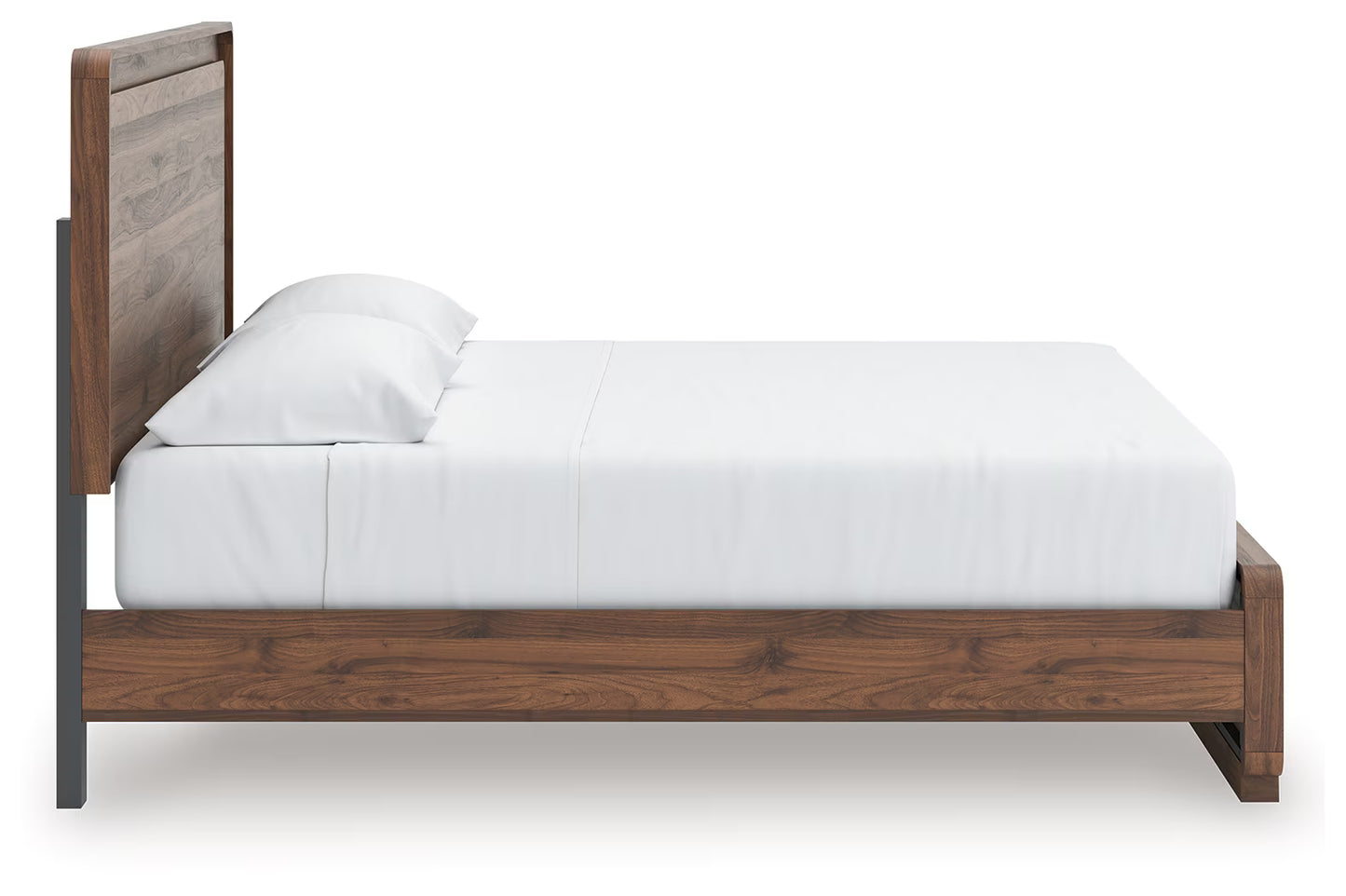 Fortlorn - King Panel Bed - Walnut Brown