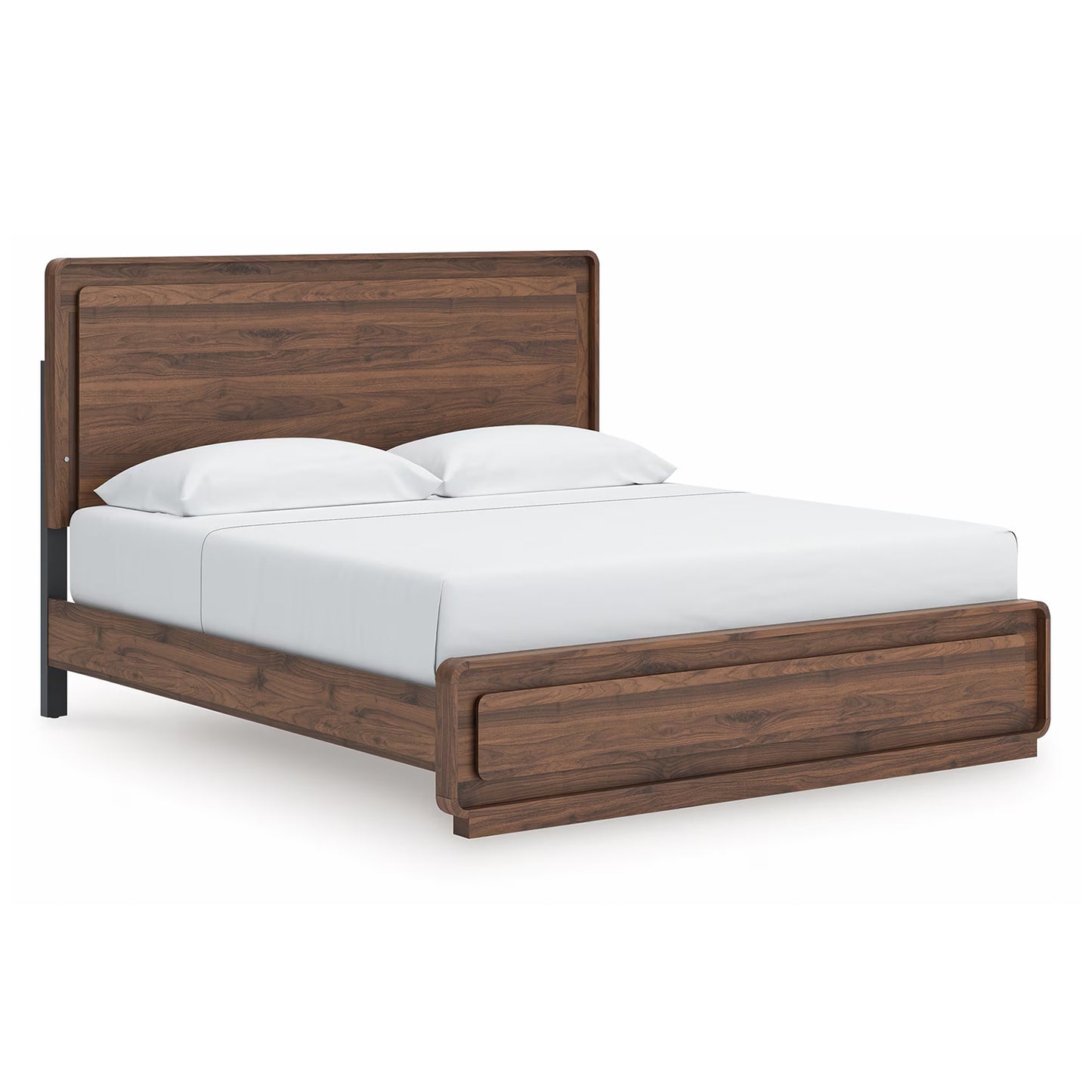 Fortlorn - King Panel Bed - Walnut Brown
