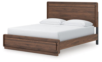 Fortlorn - California King Panel Bed - Walnut Brown