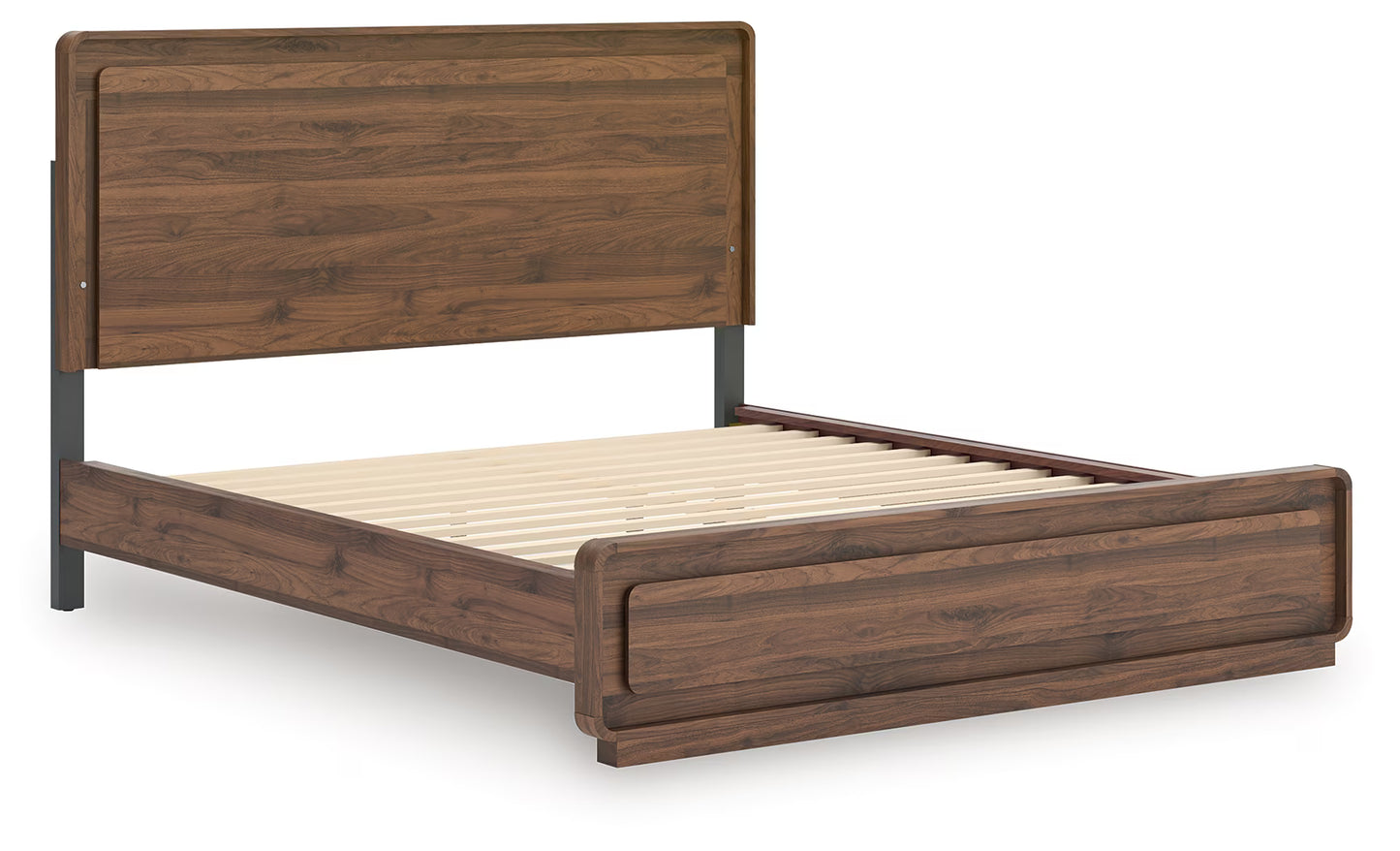 Fortlorn - California King Panel Bed - Walnut Brown