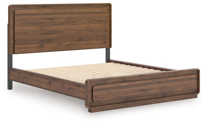 Fortlorn - California King Panel Bed - Walnut Brown