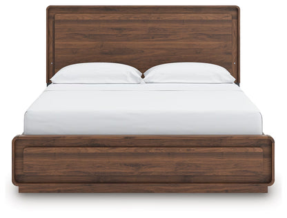 Fortlorn - California King Panel Bed - Walnut Brown