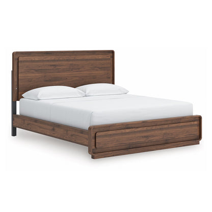 Fortlorn - California King Panel Bed - Walnut Brown