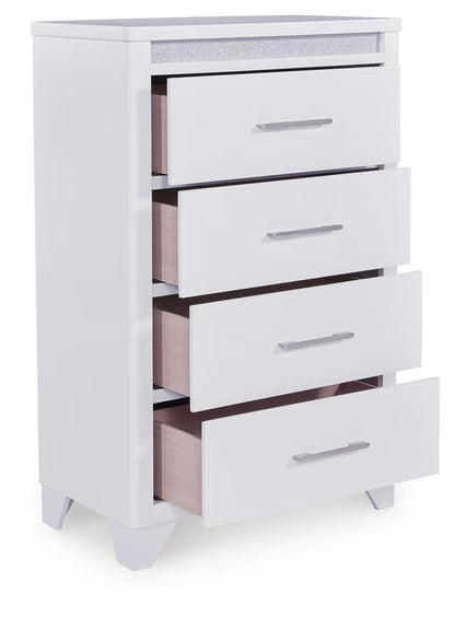 Jarlee - White - Four Drawer Chest