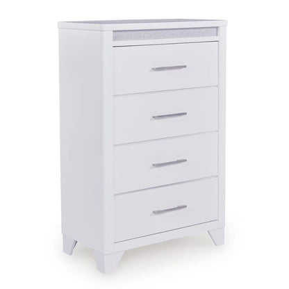 Jarlee - White - Four Drawer Chest