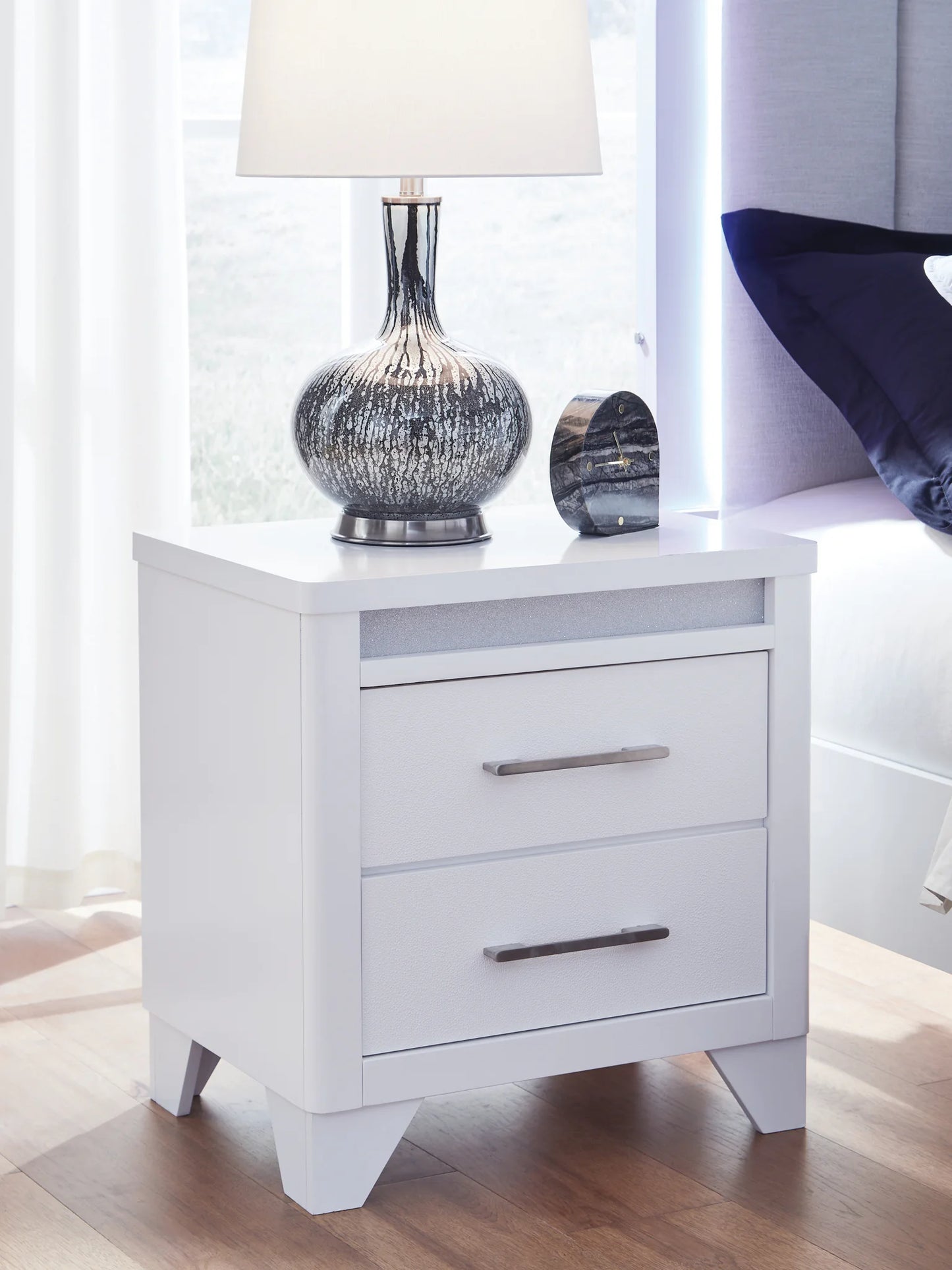 Jarlee - White - Two Drawer Night Stand