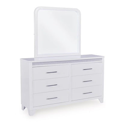 Jarlee - White - Dresser And Mirror
