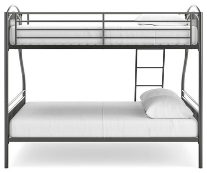 Lanceburg - Twin/Full Bunk Bed With Ladder - Gray