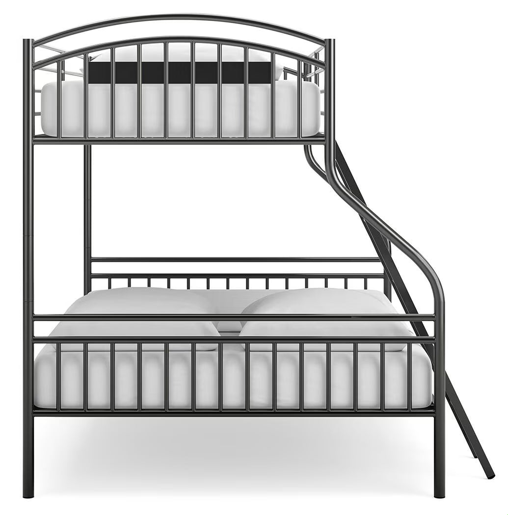 Lanceburg - Twin/Full Bunk Bed With Ladder - Gray