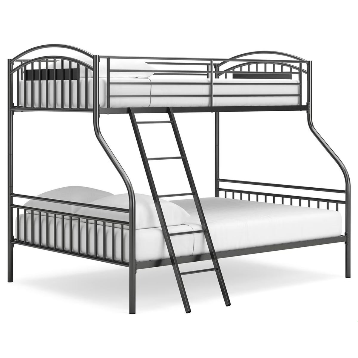 Lanceburg - Twin/Full Bunk Bed With Ladder - Gray