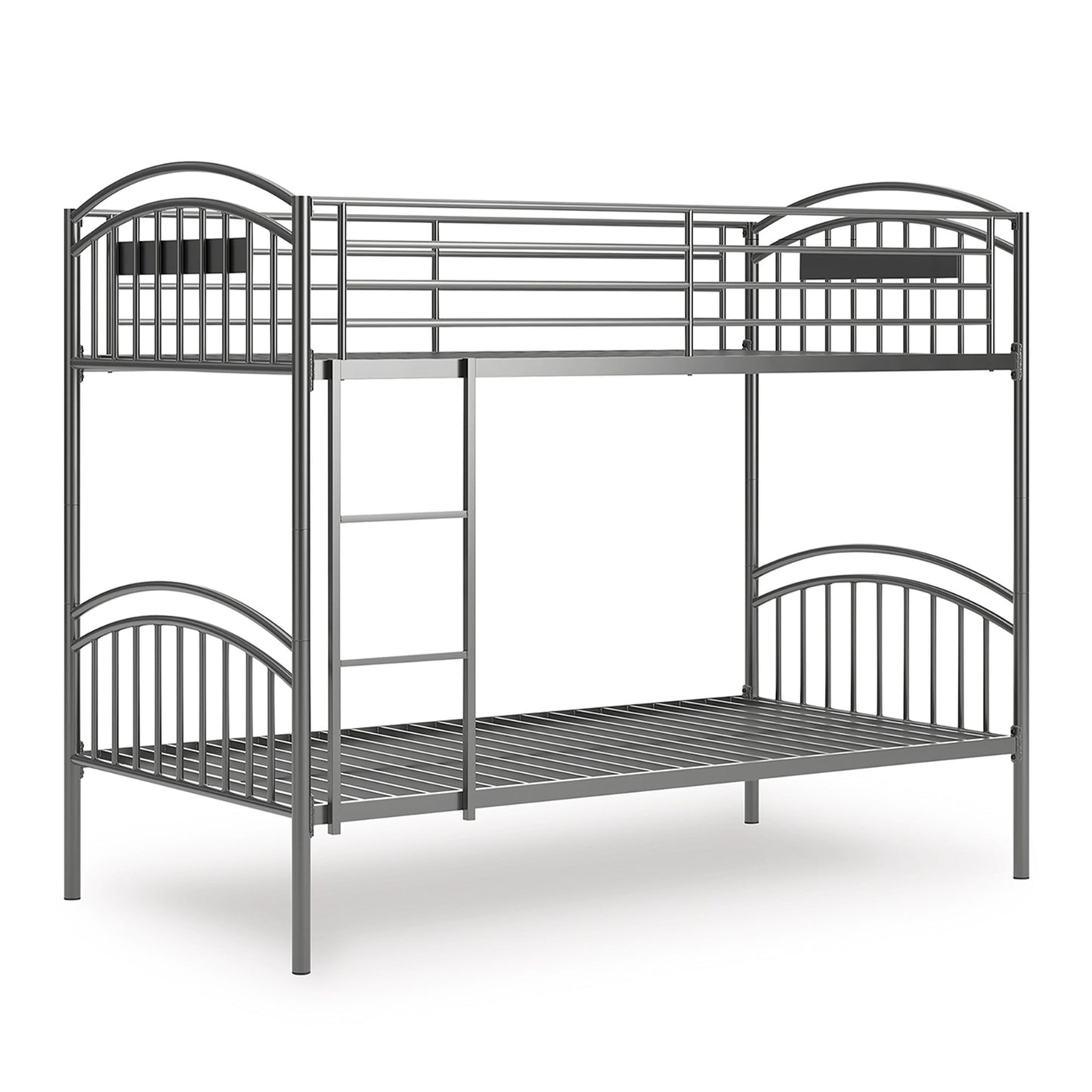 Lanceburg - Gray - Twin/Twin Bunk Bed With Ladder
