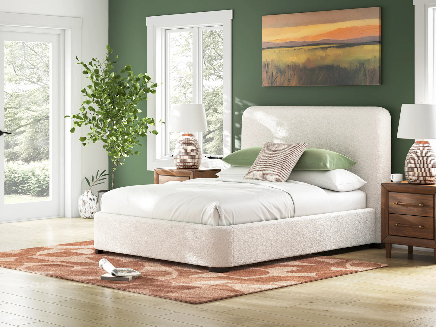 Brintstreet - Beige - Queen Upholstered Bed