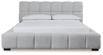 Grendusk - Light Gray - California King Upholstered Bed