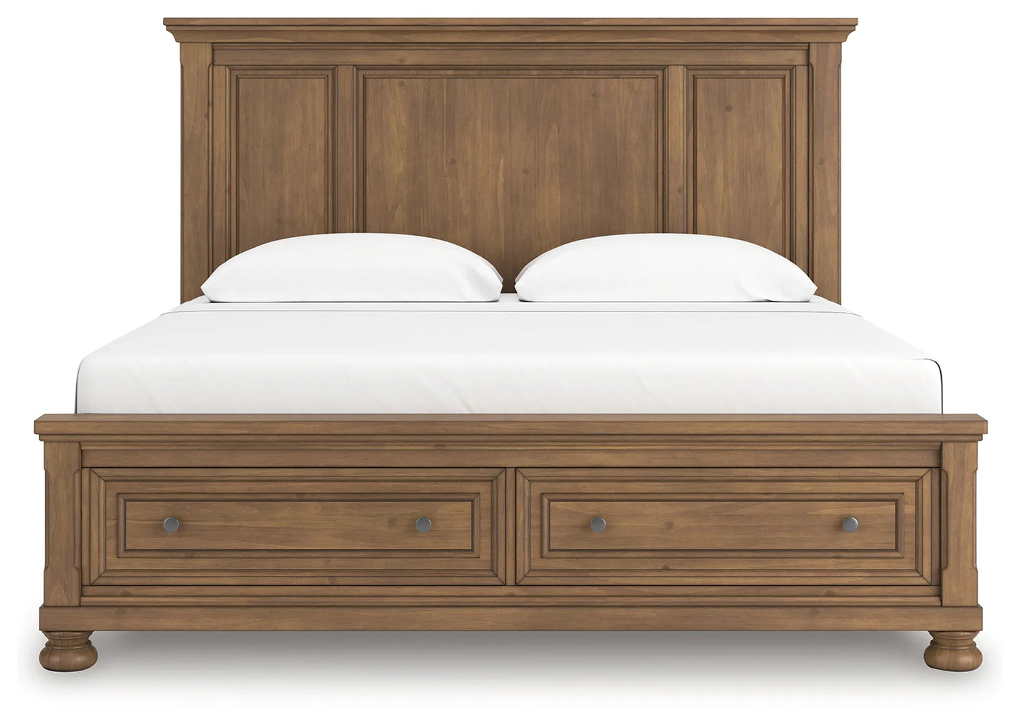Feddinger - Medium Brown - King Panel Storage Bed