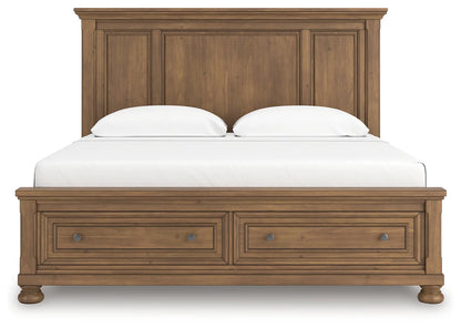 Feddinger - Medium Brown - King Panel Storage Bed