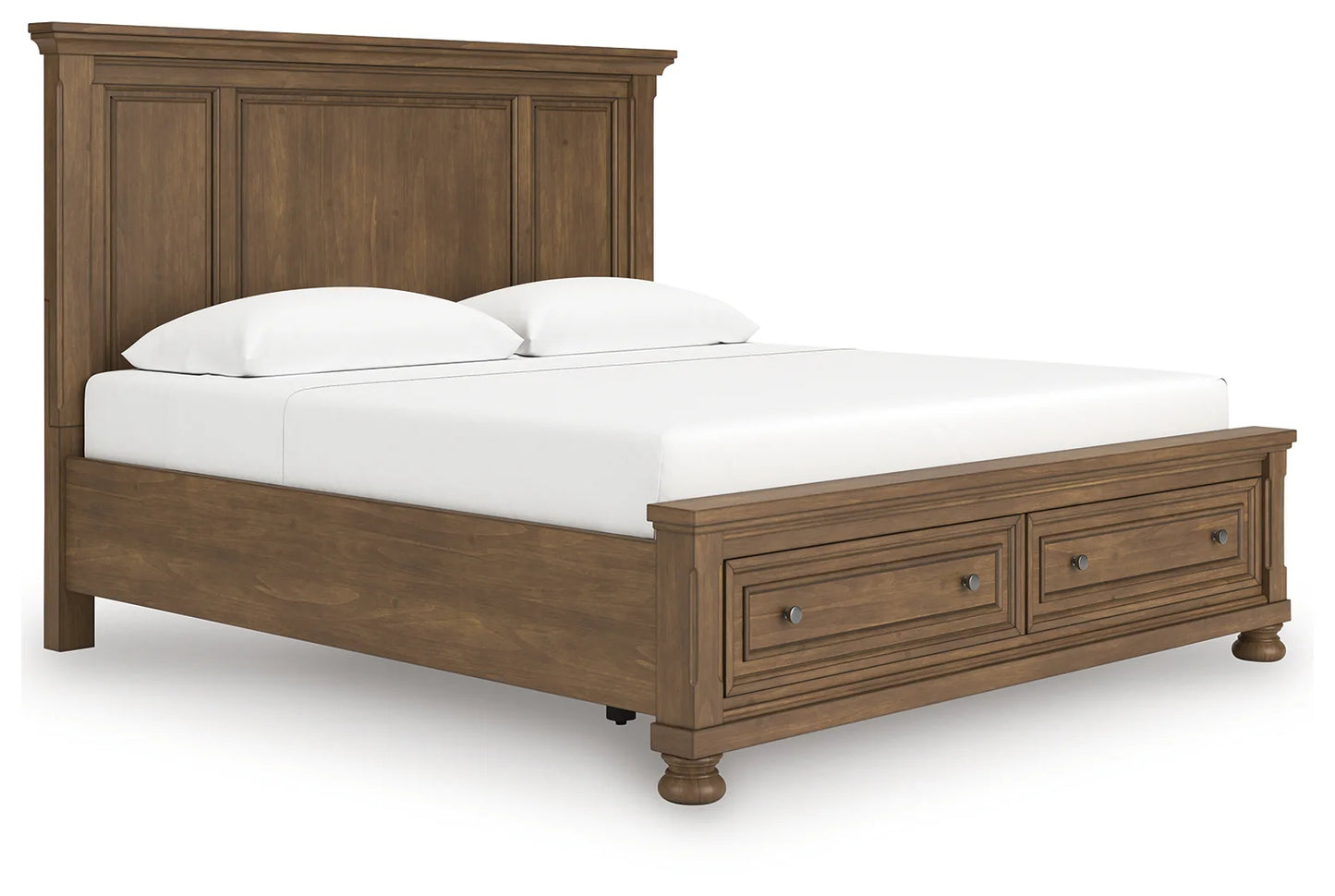 Feddinger - Medium Brown - King Panel Storage Bed