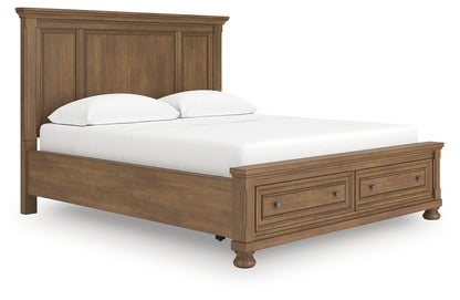 Feddinger - Medium Brown - California King Panel Storage Bed
