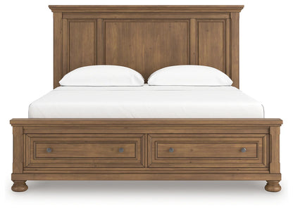 Feddinger - Medium Brown - California King Panel Storage Bed