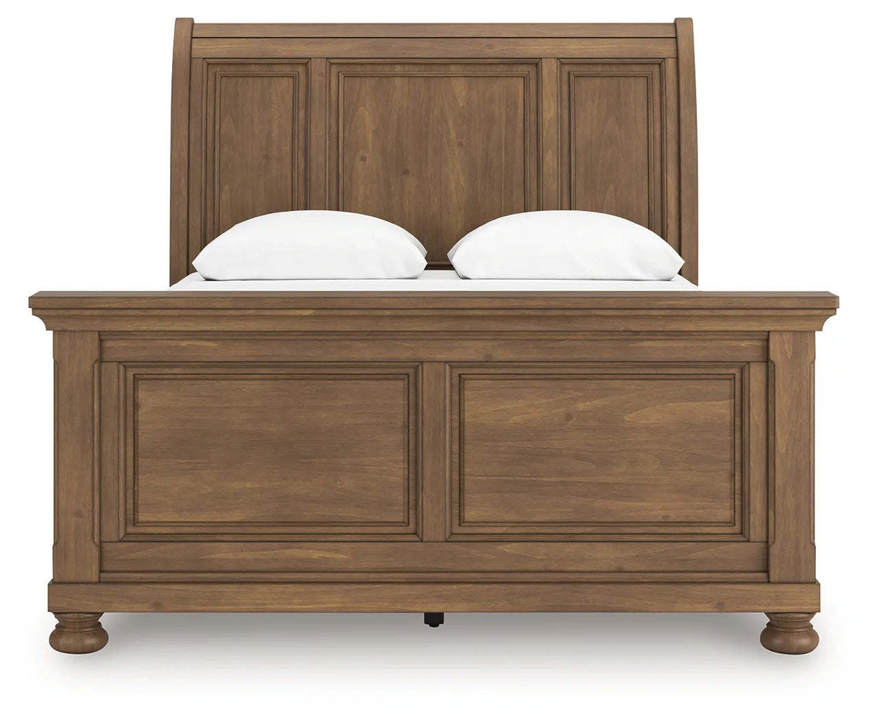 Feddinger - Medium Brown - Queen Sleigh Bed
