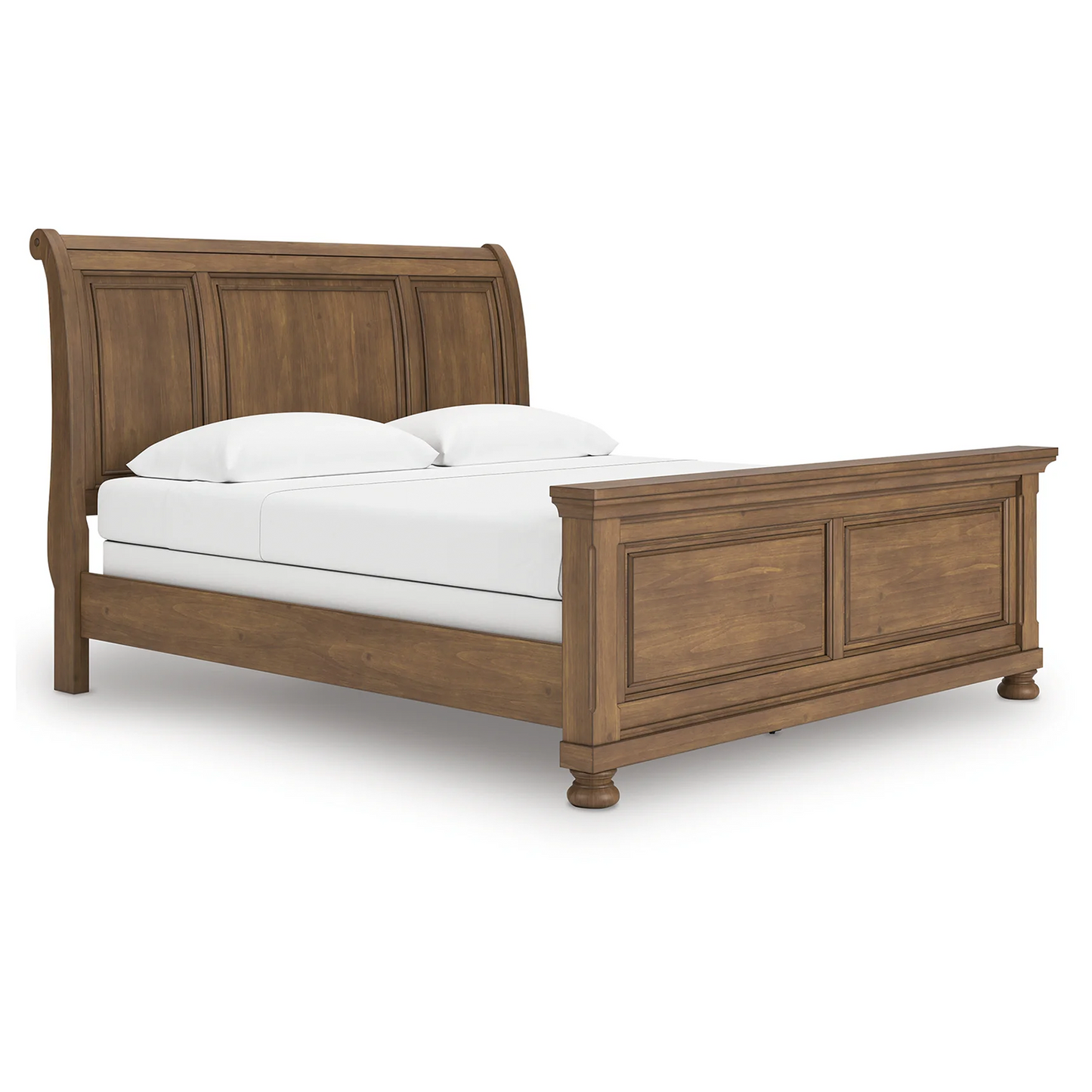 Feddinger - Medium Brown - King Sleigh Bed