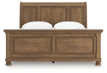 Feddinger - Medium Brown - King Sleigh Bed