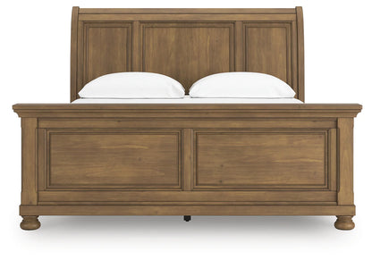 Feddinger - Medium Brown - California King Sleigh Bed