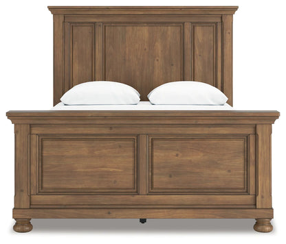 Feddinger - Medium Brown - Queen Panel Bed