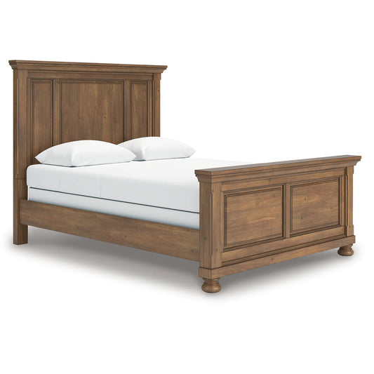 Feddinger - Medium Brown - Queen Panel Bed