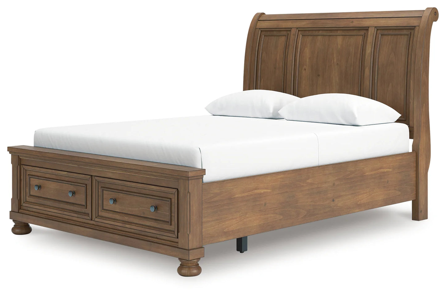 Feddinger - Medium Brown - Queen Storage Sleigh Bed