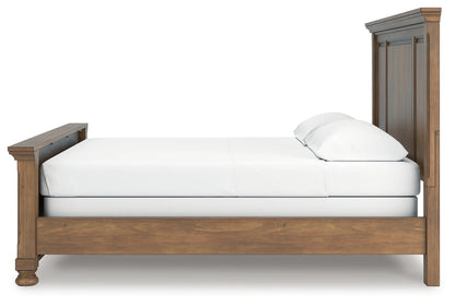 Feddinger - Medium Brown - California King Panel Bed