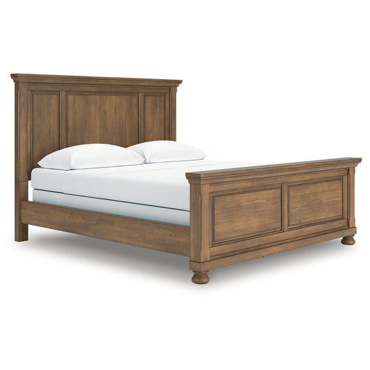 Feddinger - Medium Brown - California King Panel Bed