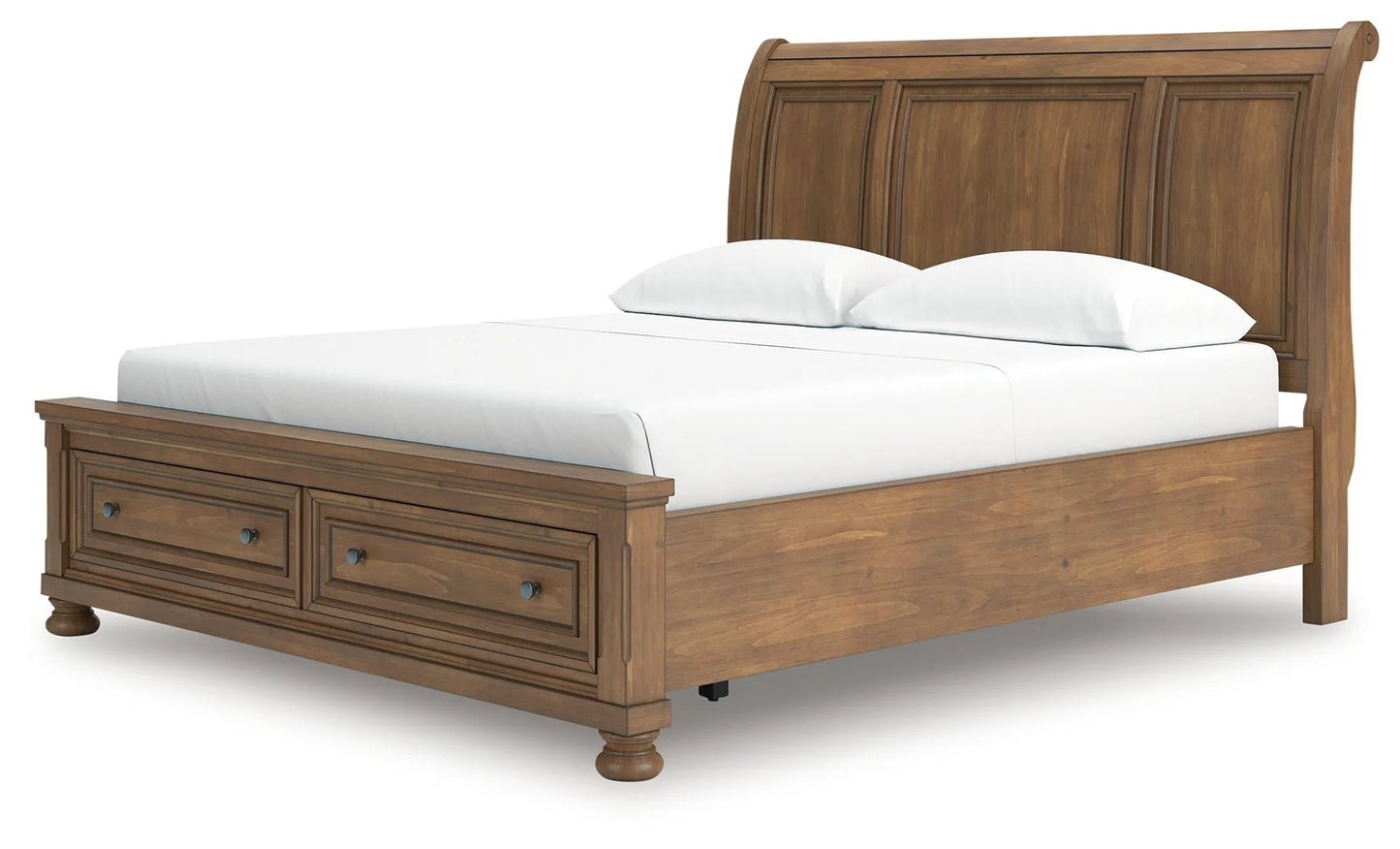 Feddinger - Medium Brown - California King Storage Sleigh Bed