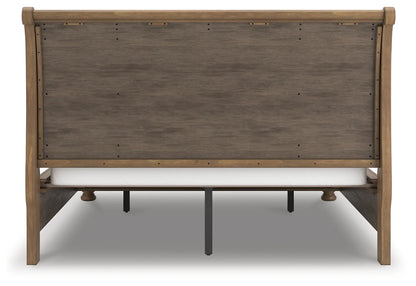 Feddinger - Medium Brown - California King Storage Sleigh Bed