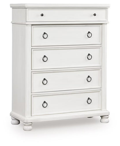 Rowlenstown - Antique White - Five Drawer Chest