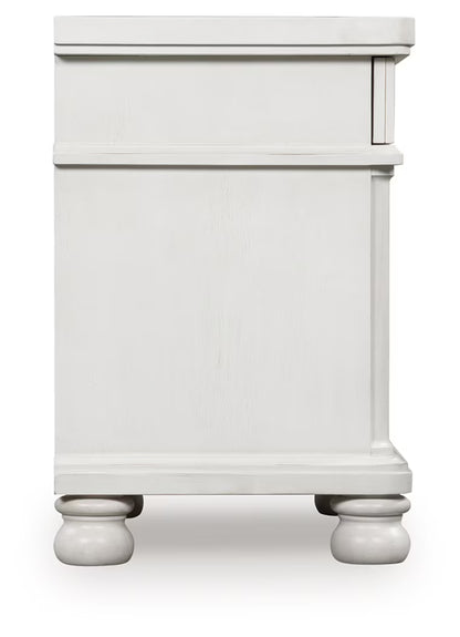 Rowlenstown - Antique White - Three Drawer Night Stand