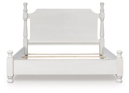 Rowlenstown - Antique White - King Poster Bed