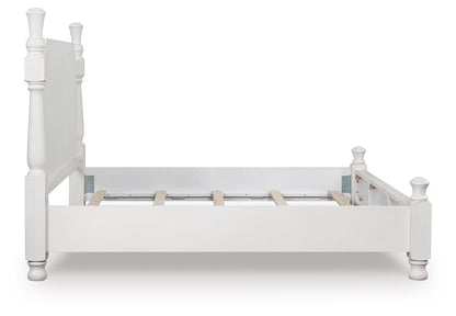 Rowlenstown - Antique White - King Poster Bed