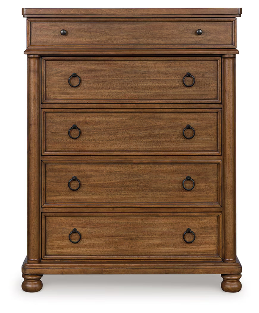 Rowlenstown - Brown - Five Drawer Chest