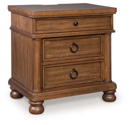 Rowlenstown - Brown - Three Drawer Night Stand