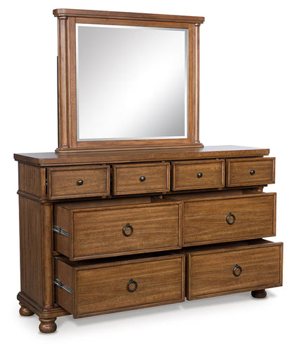 Rowlenstown - Brown - Dresser And Mirror