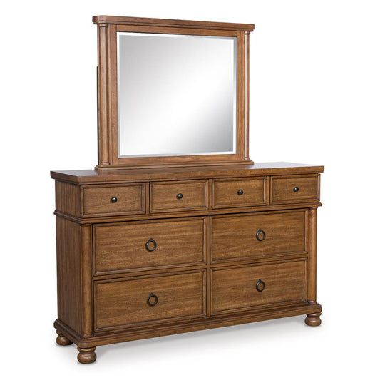 Rowlenstown - Brown - Dresser And Mirror