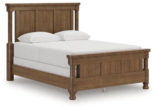Rowlenstown - Queen Poster Bed - Brown