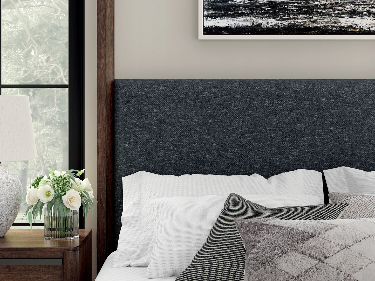 Dilenno - Dark Brown - Queen Canopy Bed