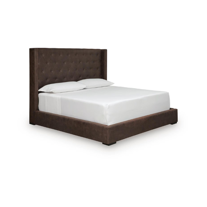 Lavernty - Queen Upholstered Storage Bed - Coffee