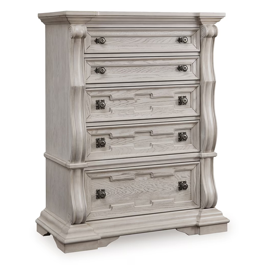 Bruchandi - Antique White - Five Drawer Chest
