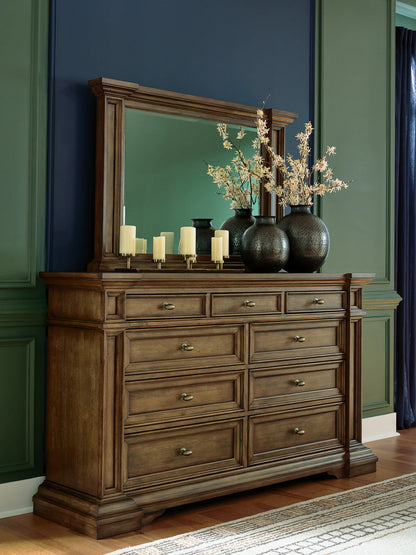 Frantanna - Dresser And Mirror - Brown