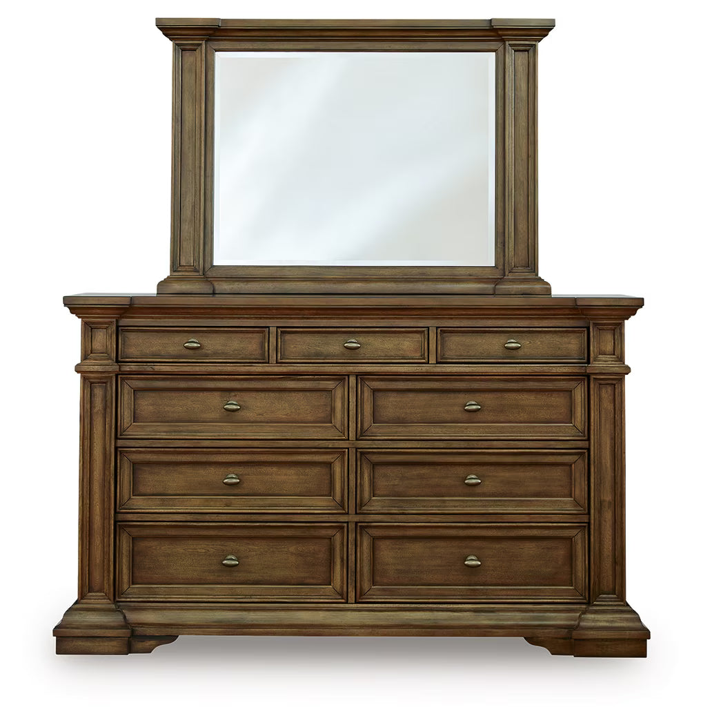 Frantanna - Dresser And Mirror - Brown