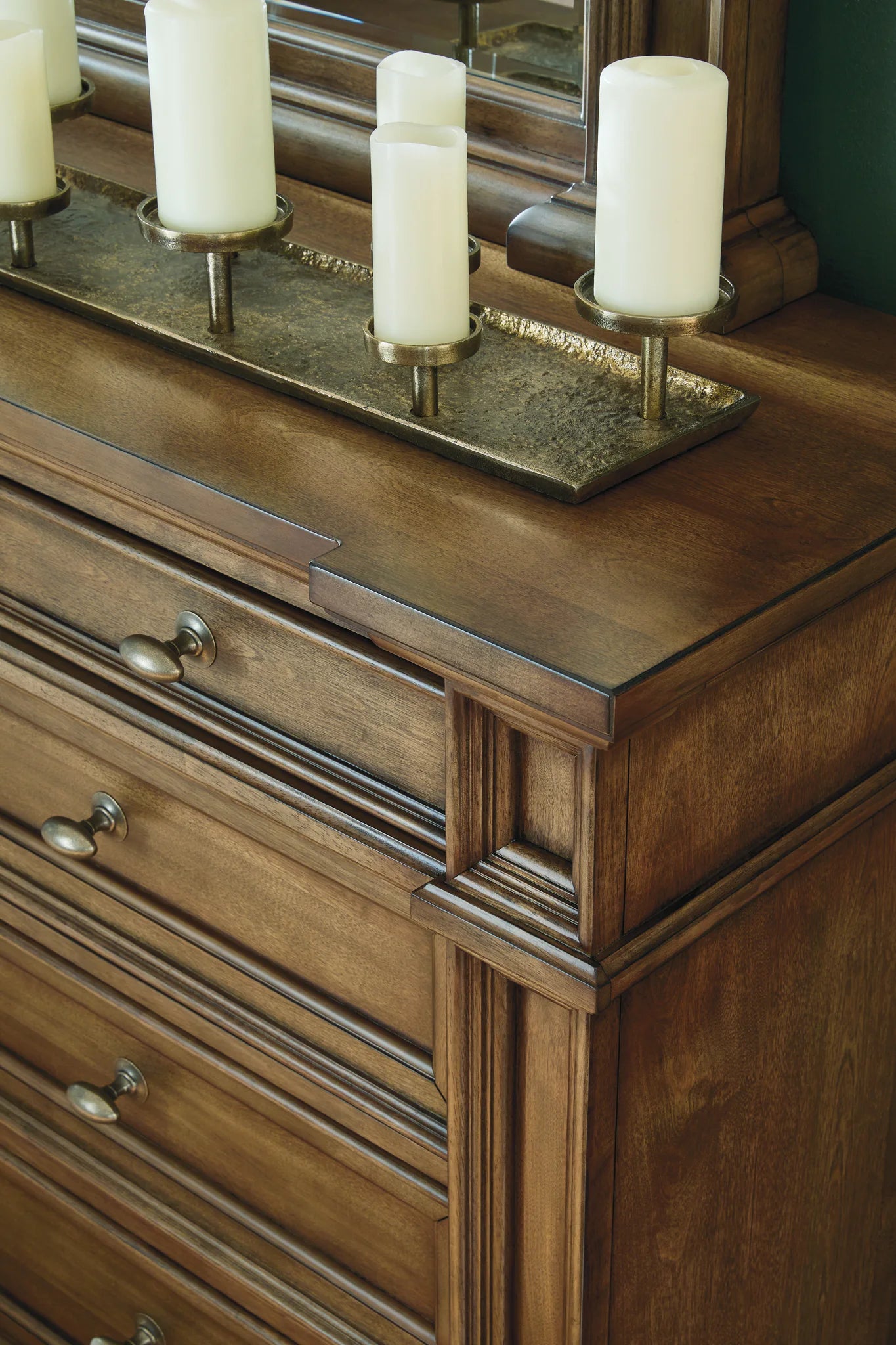 Frantanna - Dresser And Mirror - Brown